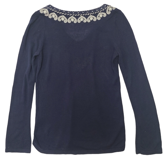 Lilly Pulitzer wool blend embroidered size small sweater - Picture 2 of 4